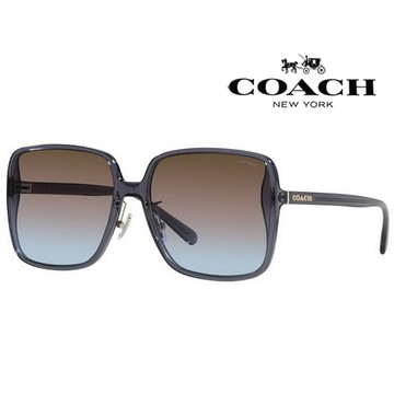 COACH 亞洲版 時尚太陽眼鏡 HC8368D 575348 透芋紫框抗UV漸層鏡片