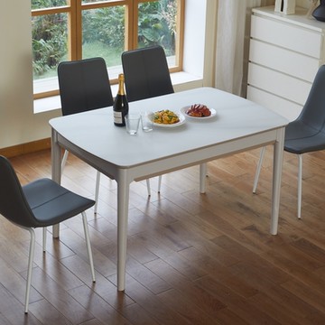 MUNA家居   CT270型4.3尺玻璃餐桌/不含椅  130X80X75cm