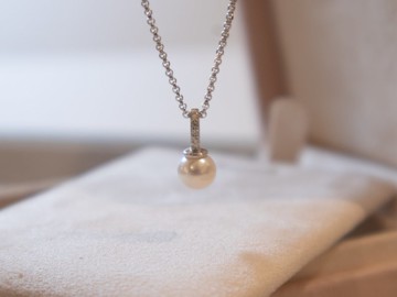 6.5-7mmAkoya珍珠 項鍊-  海水Akoya日本珍珠輕珠寶 -S925項鍊