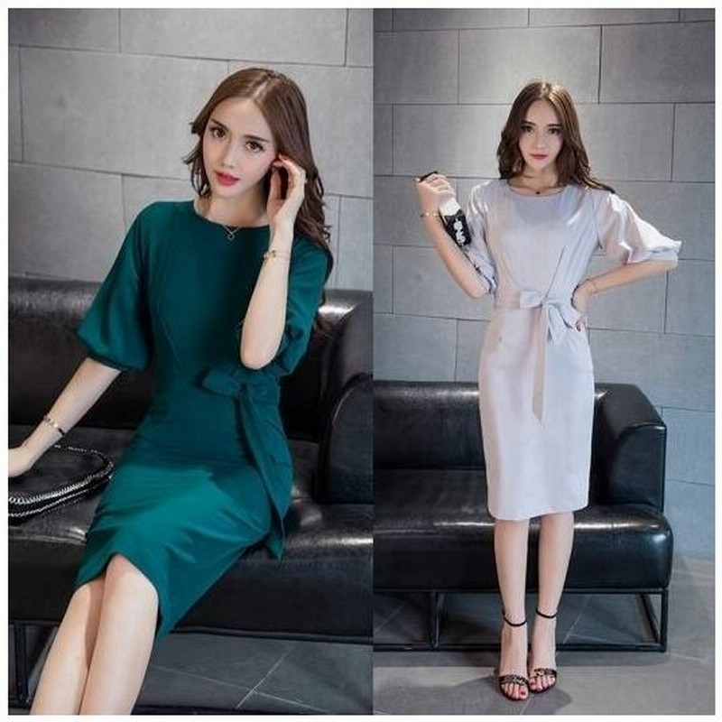 パーティードレス 代 30代 40代 50代 結婚式 ワンピース 大きいサイズ 袖あり 膝丈 ミモレ丈 フォーマル ロングワンピース お呼ばれ ドレス 服装 女性 二次会 通販 Lineポイント最大0 5 Get Lineショッピング