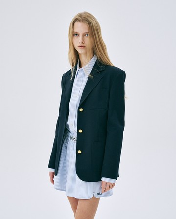 MARDI MERCREDI 經典西裝外套 海軍藍 CLASSIC SINGLE JACKET
