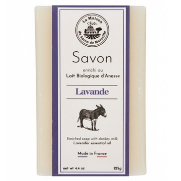 La Maison 馬賽皂之家 極白潤膚驢奶皂 南法薰衣草  125g  1個