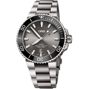 Oris 豪利時 Aquis 鈦金屬潛水機械錶-43.5mm 0173377307153-0782415PEB