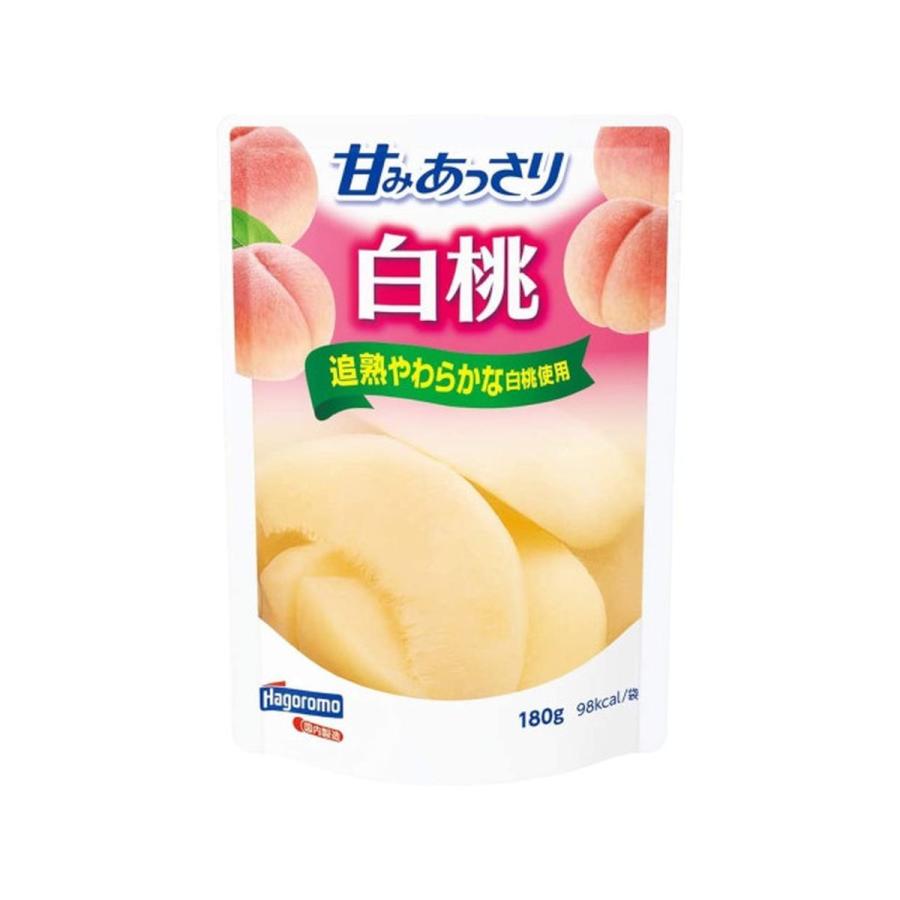 はごろも 甘みあっさり白桃 パウチ 180g