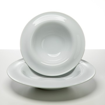 奧奇德 歐培拉陶瓷義大利麵盤 266mm 白色 2入  2個