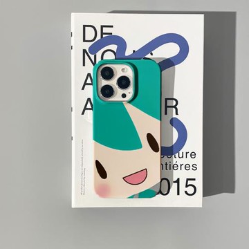 初音搞怪小眾可愛菲林殼適用于iphone13/14蘋果15promax手機殼