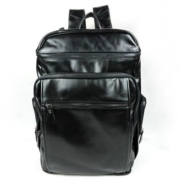 後背包油蠟皮雙肩包-大容量戶外旅行休閒男包包73lt15【獨家進口】【米蘭精品】