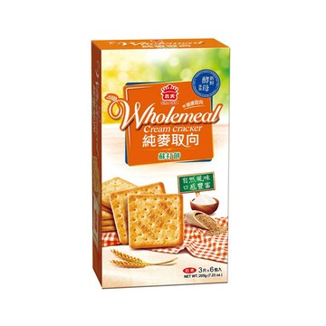義美純麥取向蘇打餅乾205g