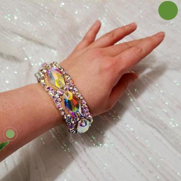 伊西斯pris2020新款百搭閃亮水晶手鐲飾品表演休閑K9人氣手環配飾