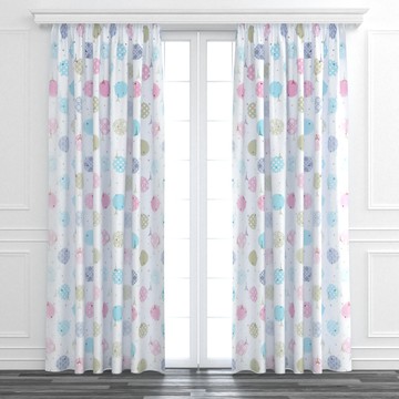 EZSO 簡易訂製 巴黎鐵塔雙層窗簾 兩片式 寬280x高180以內