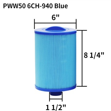 優樂悅~藍色SPA浴缸兒童游泳池替代PWW50L6CH940PAS50SVFC0311泳池濾芯濾芯 過濾 濾網