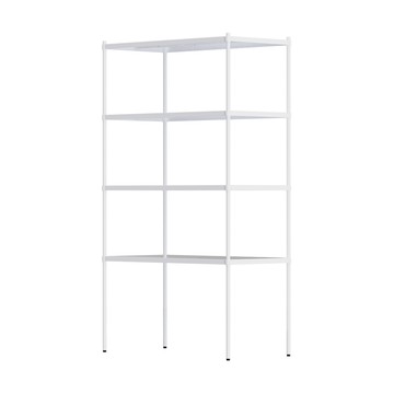 【dayneeds】極致工藝 120X60X210cm 四層鐵板架/二色可選白色