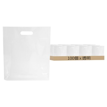 透明手提塑膠袋 40 x 50 cm  100個  透明