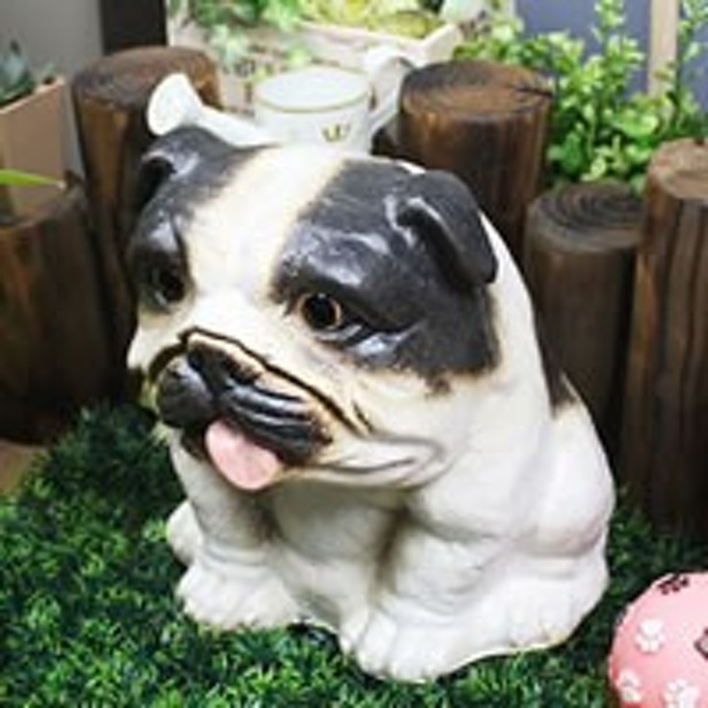 陶器 イヌ 置物 ブルドック置き物 ブルドッグ 犬 置物 いぬ ガーデニング 信楽焼 おしゃれ 和風 手作り 通販 Lineポイント最大1 0 Get Lineショッピング