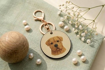 3D紋理 NFC 家庭智能鑰匙圈-狗(SP)(寵物項圈 鑰匙圈) 客製化名片