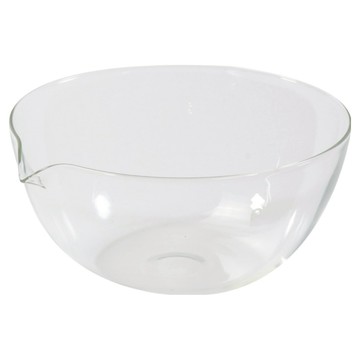 PEARL LIFE 珍珠金屬 PYREX 耐熱玻璃吹制碗 500ml  透明色  1個