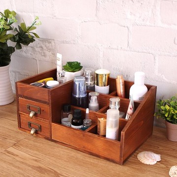 (收納空間)桌面抽屜式首飾化妝品收納盒預購七天