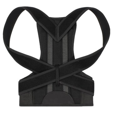 防駝挺胸支撐帶 背部可調美姿帶 黑色  XL  1個