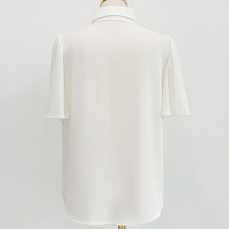 ブラウス レディース 半袖 トップス カットソー ケープ風 シャツ 上品 きれいめ オフィス 春 夏 30代 40代 50代 韓国 メール便可 to24802 ブラウス レディース 半袖 トップス カットソー ケープ風 シャツ