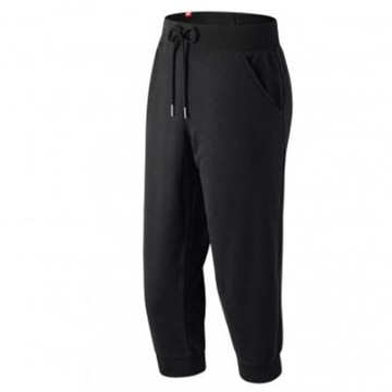 New Balance 女裝 七分褲 慢跑 2019台北女子半馬推薦 漸層 束口 黑【運動世界】AWP91572BK