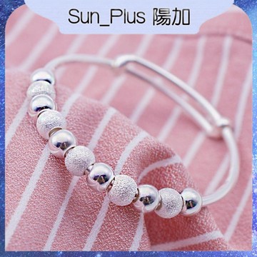 Sun_Plus 台灣現貨 臻耀H款 兒童九轉運珠手鐲 九轉運珠 兒童手鐲 磨砂小孩寶寶滿月歲嬰兒禮物 手鐲 手環