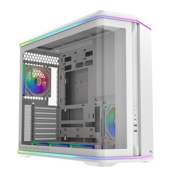 SAMA V71 WH 白色 曲面玻璃 海景房 ATX 電腦機殼