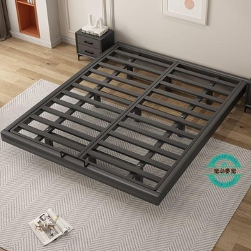【現貨免運】懸浮床 鐵床 鐵床架 意式無床頭架 雙人加密靜音 加大雙人床 簡易床架 輕奢懸浮床架 鐵藝床架