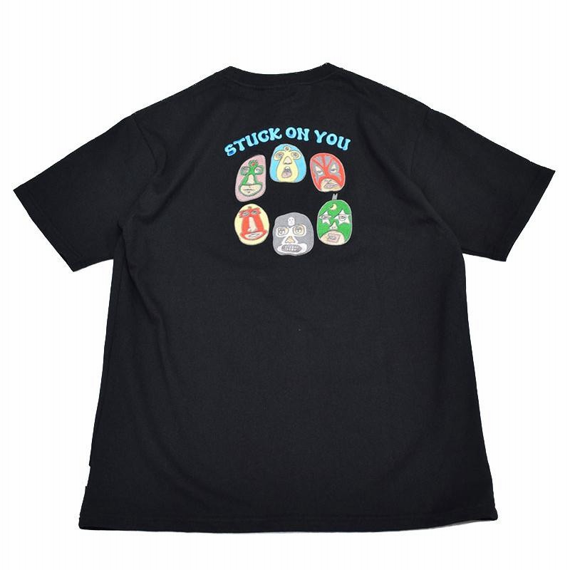 30%OFF Tシャツ 半袖 マスク プロレス 刺繍 おもしろい 人物 顔