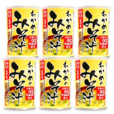 かねさ 備蓄用 顆粒みそ汁 わかめ 20食入 189g × 6個 インスタント みそ汁