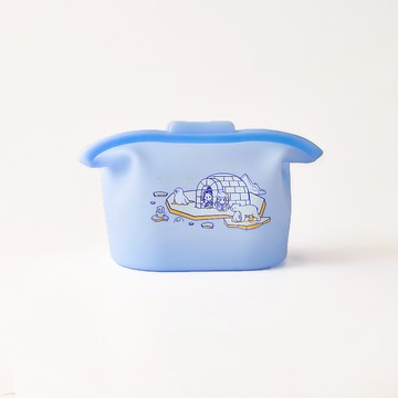 限時優惠【仁舟淨塑X霹靂吉利】《霹靂布袋戲聯名款》好矽包 - 1000ml - 極地 | 矽膠食物袋/保鮮袋