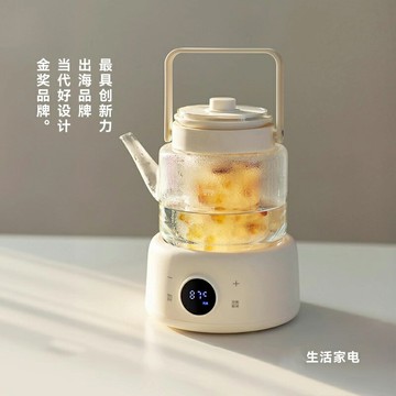 【台灣公司 可開發票】日本全玻璃養生壺純玻璃家用辦公室小型煮茶器燒水壺