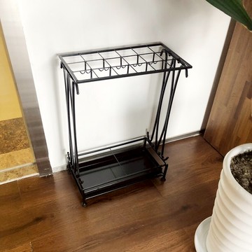 雨傘架 雨傘架大堂門口雨具收納桶創意放置雨傘架子北歐鐵藝家用傘架『XY3573』