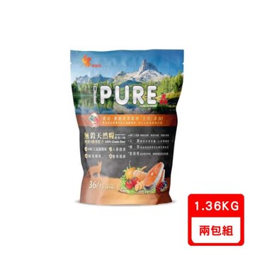 加拿大PROPURE猋-36/15無穀天然糧-鮭魚口味(冰川鮭魚) 1.36kg/3lb X2包組 全齡貓適用(下標數量2+贈神仙磚)