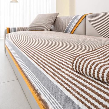 夏季款巾亞麻墊子坐老粗布四季通用棉麻沙發墊日式蓋布藝套罩防滑