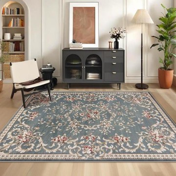 跨境歐式復古地毯客廳防滑耐臟入戶地墊波斯印花地毯臥室客廳鋪滿