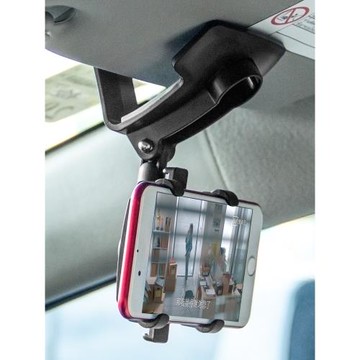 多用途汽車遮陽板車載手機架萬能副駕駛車用創意多功能懶人支架夾