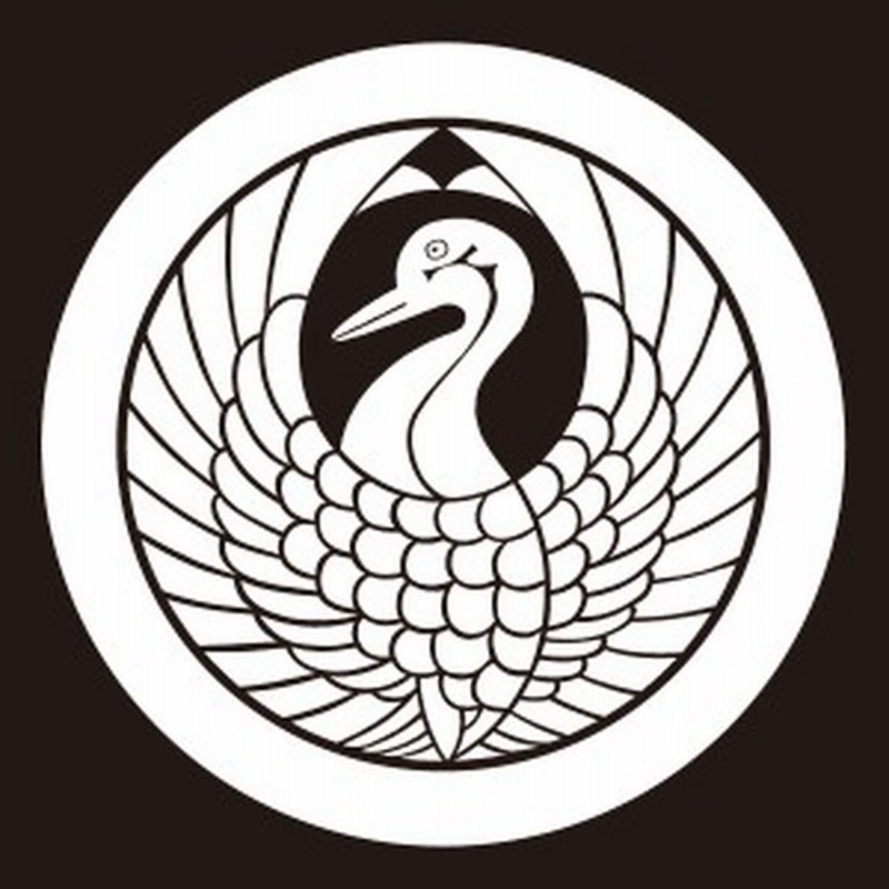 貼り紋 丸に鶴丸 シールタイプ6枚1組 着物 羽織 家紋 紋付 通販 Lineポイント最大1 0 Get Lineショッピング