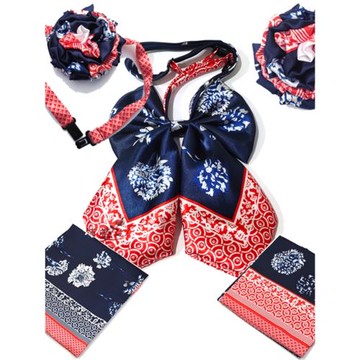 夏航空姐免打結乘務員胸花絲巾