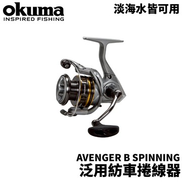 OKUMA AVENGER SPINNING 紡車捲線器 路亞捲 岸拋 基隆河 海釣場 E390