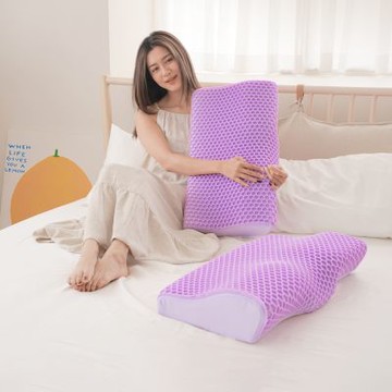 BUHO 冰肌涼感Hexa蝶型記憶枕(33×60公分)