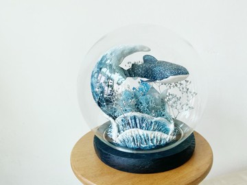 鯨鯊夜光玻璃盅