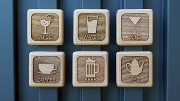原木磁鐵 CHEERS系列 Coffee/Beer/Tea/Juice/Water/Wine
