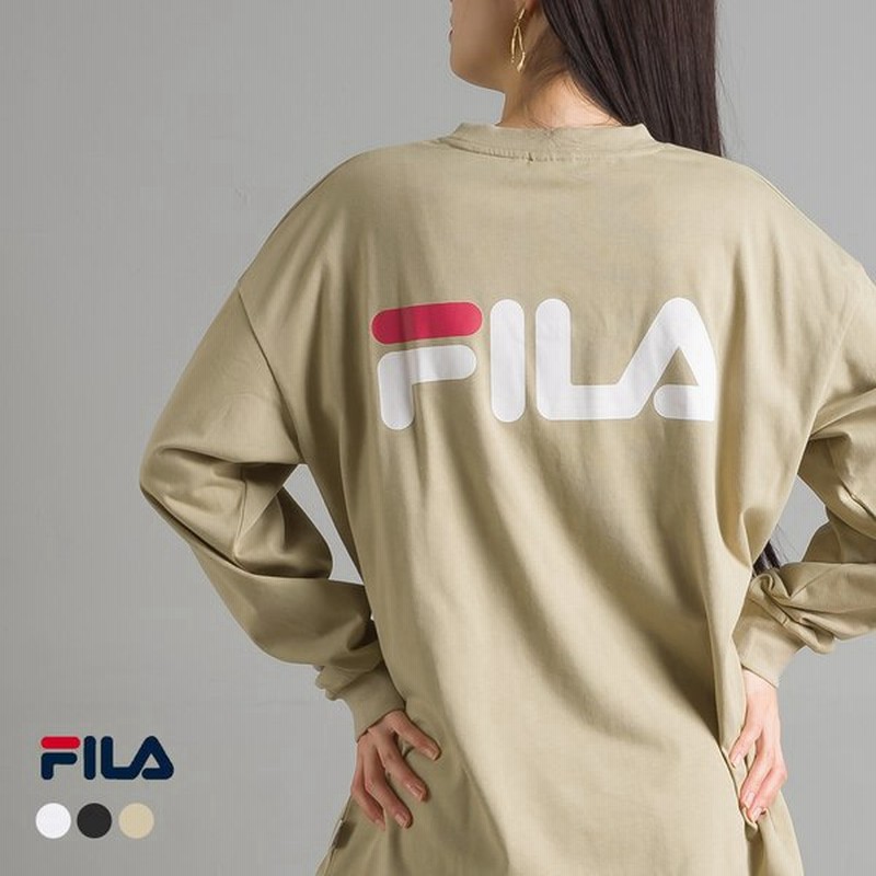 Fila フィラ クルーネック バックロゴプリントロングｔシャツ Fm5406 レディース 長袖 ロゴ ロンt カジュアル リネアロゴ 通販 Lineポイント最大0 5 Get Lineショッピング