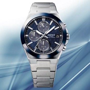 CASIO 卡西歐 EDIFICE 陶瓷錶圈 太陽能 碼錶計時 手錶 男錶 EFS-S650D-2A