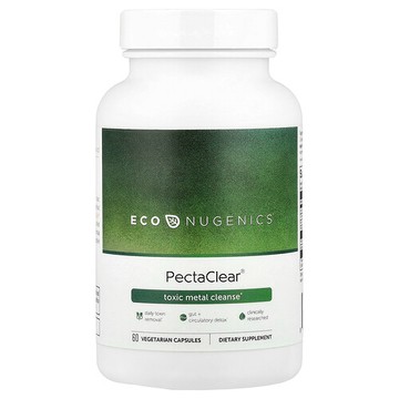 Econugenics, PectaClear，有毒金屬去除，60 粒素食膠囊