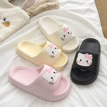 kitty拖鞋 敲可愛~kitty貓eva拖鞋女款夏季家用家居室內防滑防臭外穿涼拖鞋