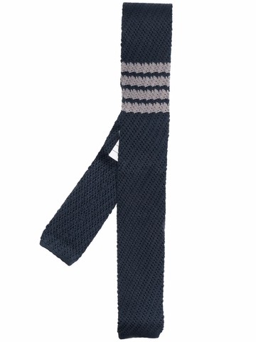 Thom Browne - 4-Bar striped tie - men - Silk - One Size - Blue