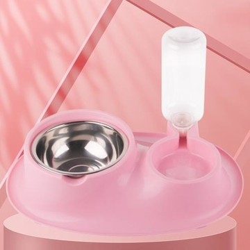 狗狗用品狗碗狗盆狗食盆防濺雙碗自動飲水寵物自動喂食器貓咪食盆