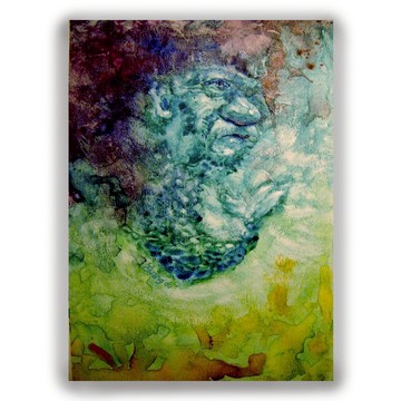 手繪插畫萬用卡/明信片/卡片/插畫卡--人魚