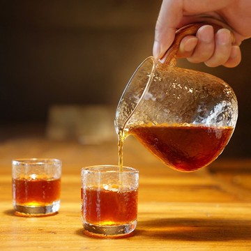 Timemore 泰摩 錘目紋玻璃分享壺 有柄 耐熱 手沖咖啡壺 400ml